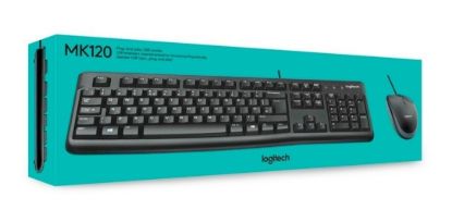 Imagen de TECLADO + MOUSE LOGITECH MK120 UBS NEGRO