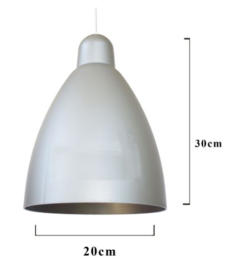 Imagen de COLGANTE PVC CONICO GRIS