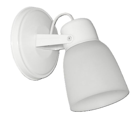 Imagen de SPOT 1 LUZ "VALEN" (Ø 110X120) C/TULIPA PVC BLANCO