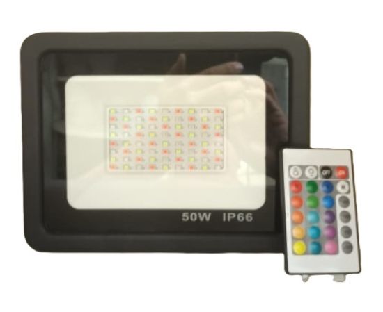 Imagen de PROYECTOR LED RGB 50W CON CONTROL REMOTO - SILVERLIGHT