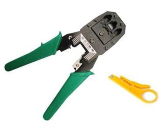 Imagen de PINZA CRIMPEADORA RJ-45/11/12  Y PELACABLE PIN-01204