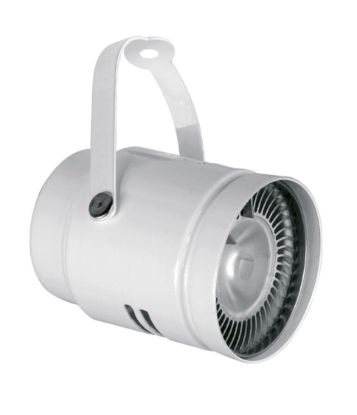 Imagen de CABEZAL GU10 CILINDRICO BLANCO TEXT CON SOPORTE HORQUILLA