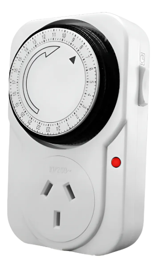 Imagen de TEMPORIZADOR HORARIO MECANICO PROGRAMABLE ENCHUFABLE