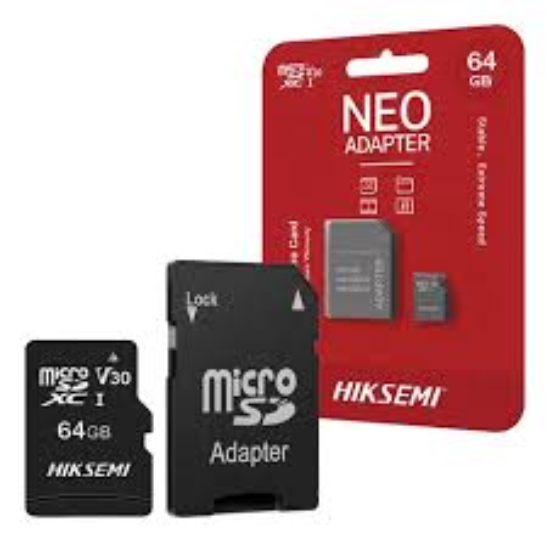 Imagen de MICRO SD 64GB HIKSEMI CLASE 10 C1