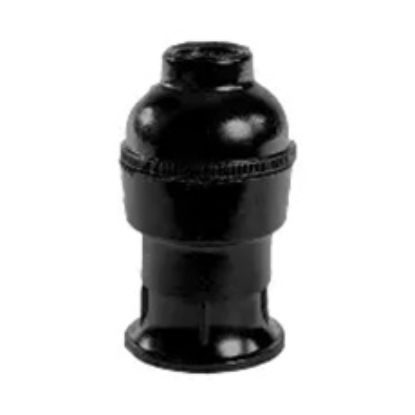 Imagen de PORTALAMPARA 3 PIEZAS MIGNON VELERO BAKELITA NEGRO