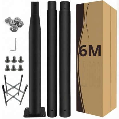 Imagen de POSTE FAROLA DIAMETRO 60MM -ALTO 3M -EMPALMABLE