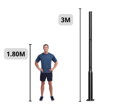 Imagen de POSTE FAROLA DIAMETRO 60MM -ALTO 3M -EMPALMABLE