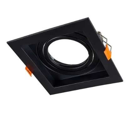 Imagen de SPOT CUADRADO DE EMBUTIR MR16 NEGRO - INTERCONECTABLE
