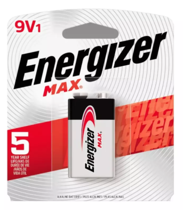 Imagen de BATERIA 9V ALCALINA ENERGIZER 522BP -C/U