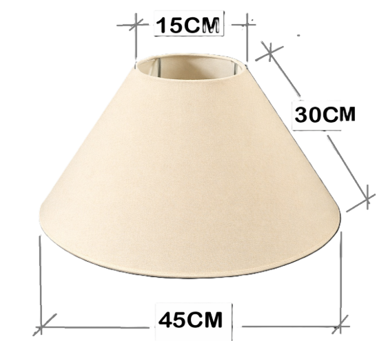 Imagen de PANTALLA PEGADA PLASTICA 15X45X30 MARFIL C/SUNCHO