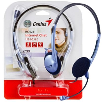 Imagen de AURICULARES + MIC GENIUS HS-02B PC + SINGLE JACK