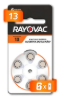 Imagen de PILA AUDIFONO 13 RAYOVAC -BLISTER X 6