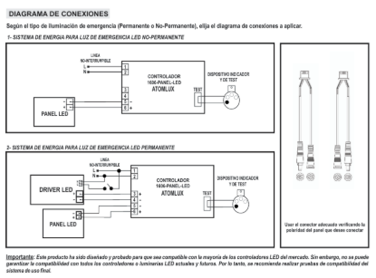 Imagen de CONVERSOR A EMERGENCIA PARA PANELES LED DE 3W A 55W 60VCC BATERIA LITIO ION INCORPORADA