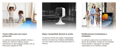 Imagen de CAMARA IP 1MP EZVIZ H1C 1080P INTERIOR WIFI 2,4GHZ