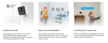 Imagen de CAMARA IP 1MP EZVIZ H1C 1080P INTERIOR WIFI 2,4GHZ