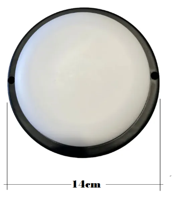Imagen de TORTUGA LED REDONDA NEGRO 12W 6000K LUZ DIA - TREFI