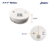 Imagen de SENSOR DE HUMO ZURICH 9V BCO