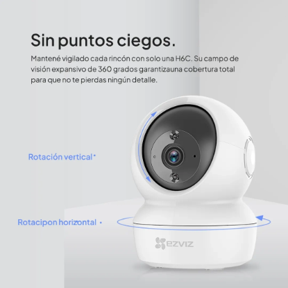 Imagen de CAMARA IP 2MP EZVIZ H6C 4MM 360° INTERIOR