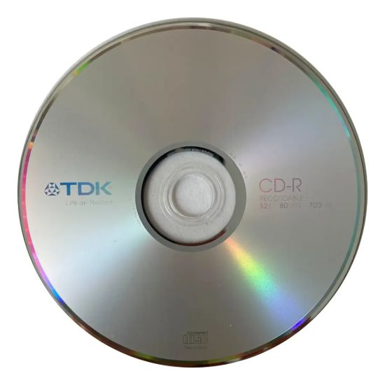 Imagen de CD TDK 52X 80MIN 700MB C/U